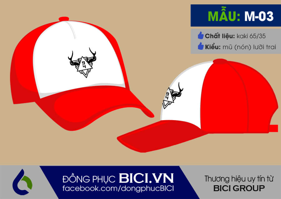 mũ đồng phục lớp phối màu đỏ trắng mũ đồng phục lớp phối màu đỏ trắng