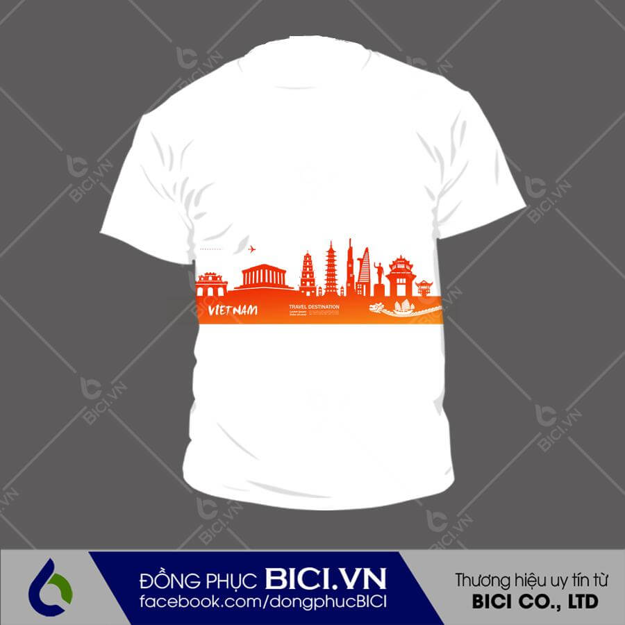 đồng phục team building cổ tròn màu trắng đồng phục team building cổ tròn màu trắng