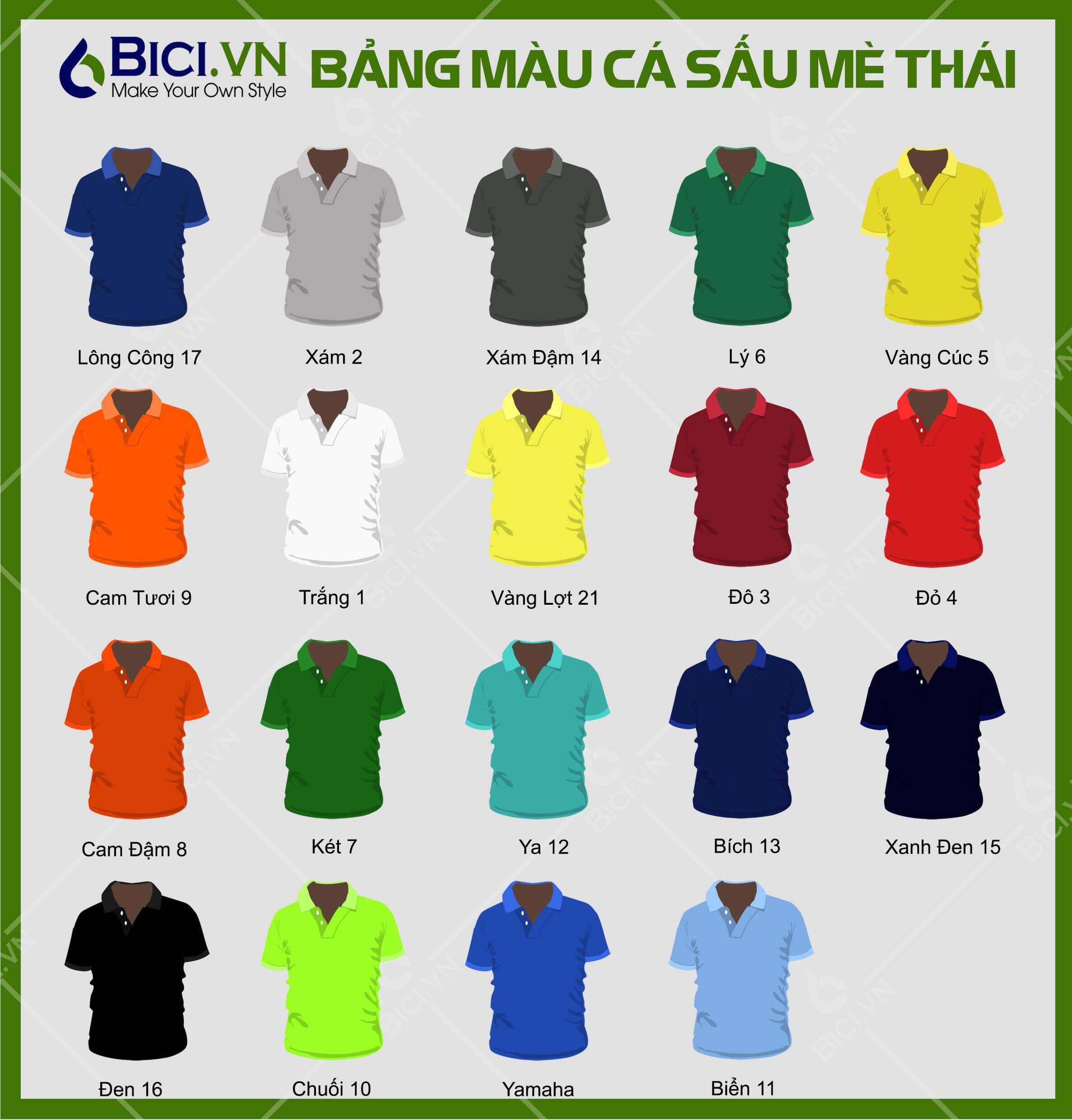 bảng màu cá sấu mè thái bảng màu cá sấu mè thái