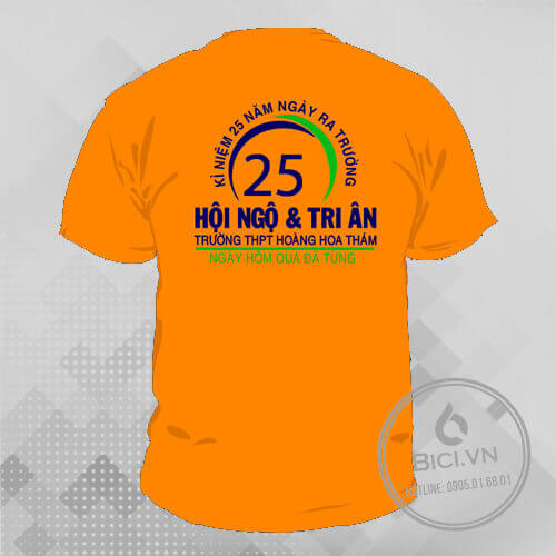 đồng phục họp lớp 25 năm màu cam phong cách đồng phục họp lớp 25 năm màu cam phong cách