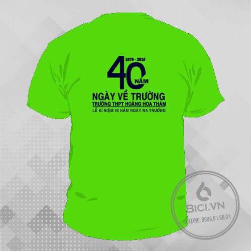 đồng phục họp lớp 40 năm màu xanh chuối đồng phục họp lớp 40 năm màu xanh chuối