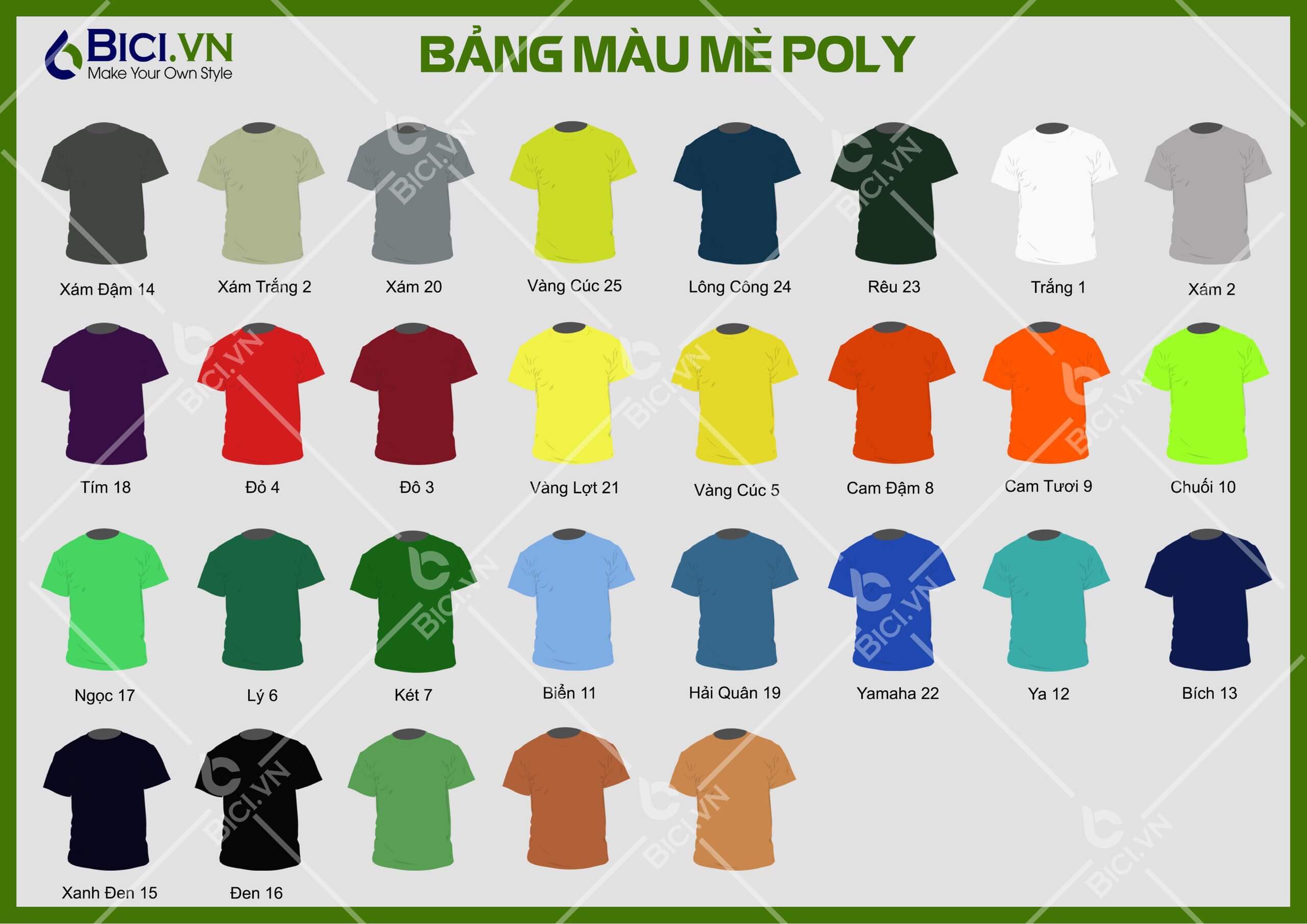 bảng màu mè poly bảng màu mè poly