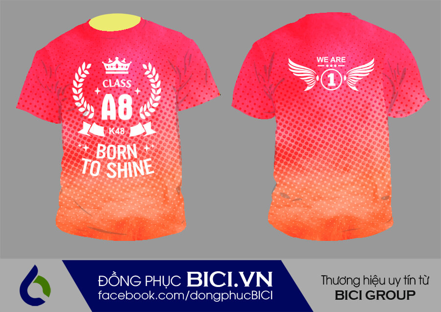 mẫu áo lớp 3d phối màu ấn tượng mẫu áo lớp 3d phối màu ấn tượng