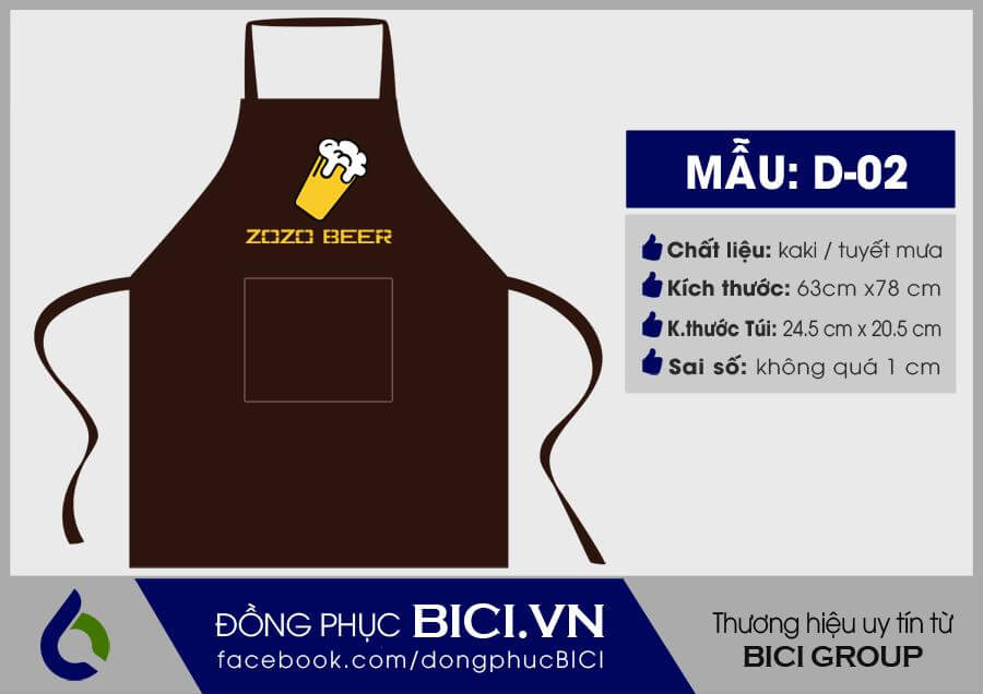 TDDN - Mẫu tạp dề đẹp số 5 TDDN - Mẫu tạp dề đẹp số 5