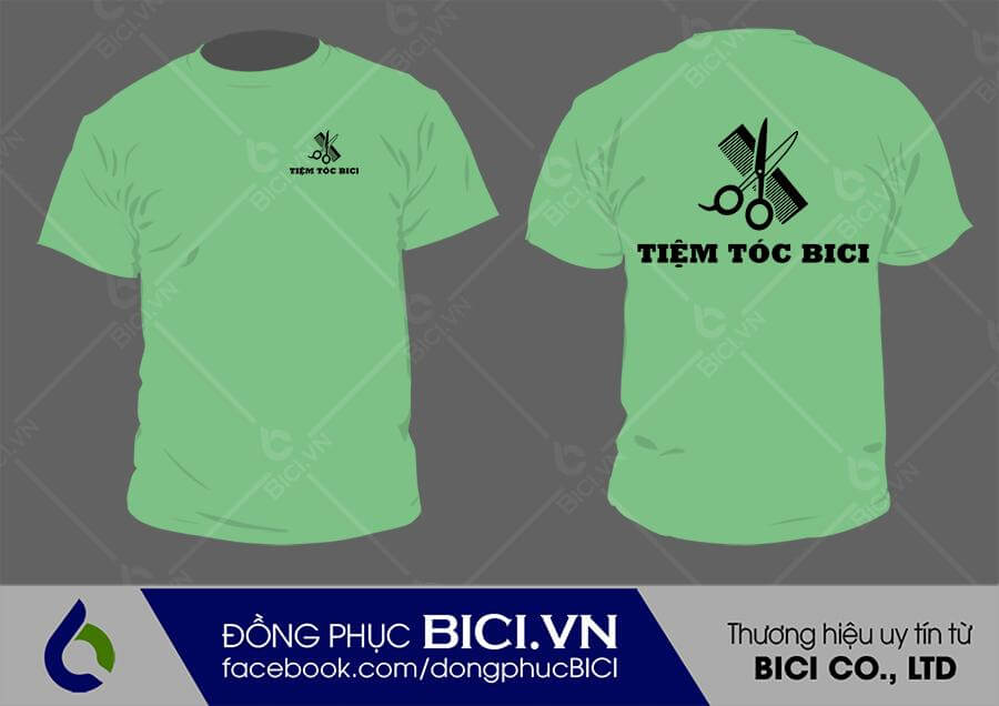 đồng phục tiệm tóc màu vỏ đậu