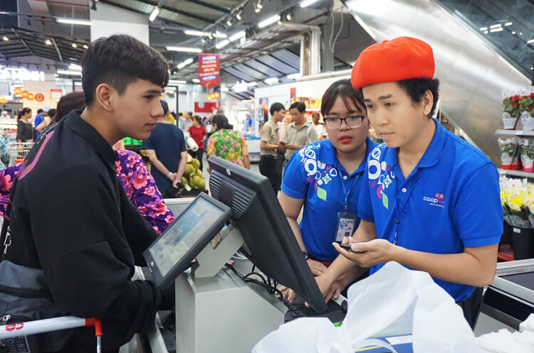 đồng phục siêu thị coopmart