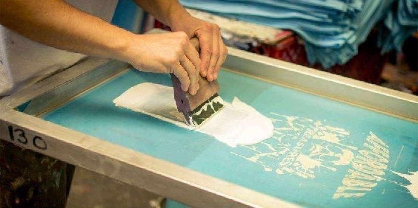 cách in lụa trên vải