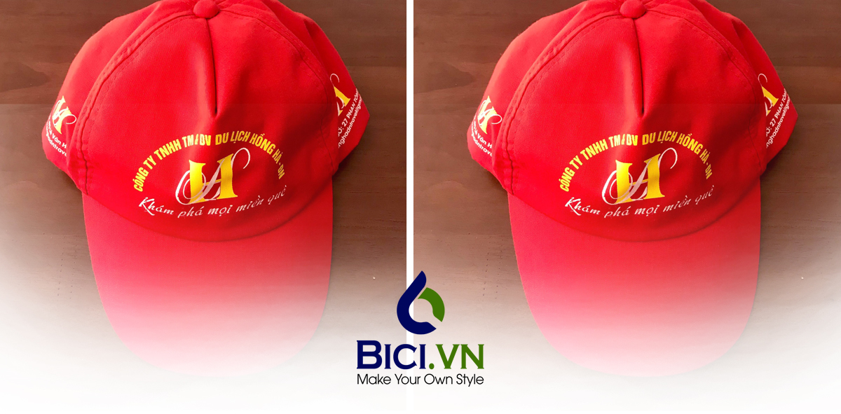 mũ đồng phục công ty du lịch hồng hà đn
