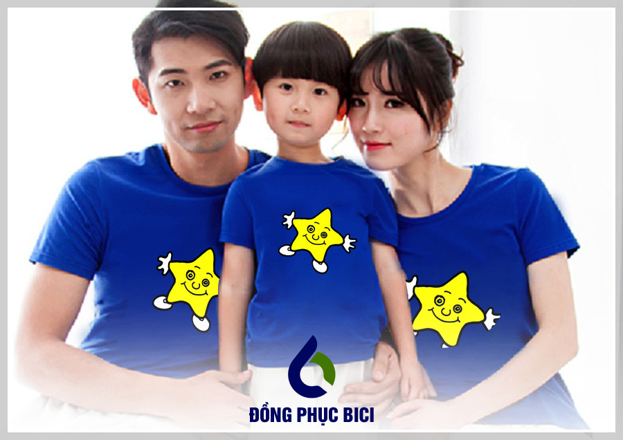 đồng phục gia đình màu bích đồng phục gia đình màu bích