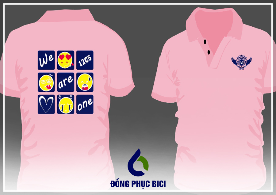 đồng phục lớp màu hồng đồng phục lớp màu hồng