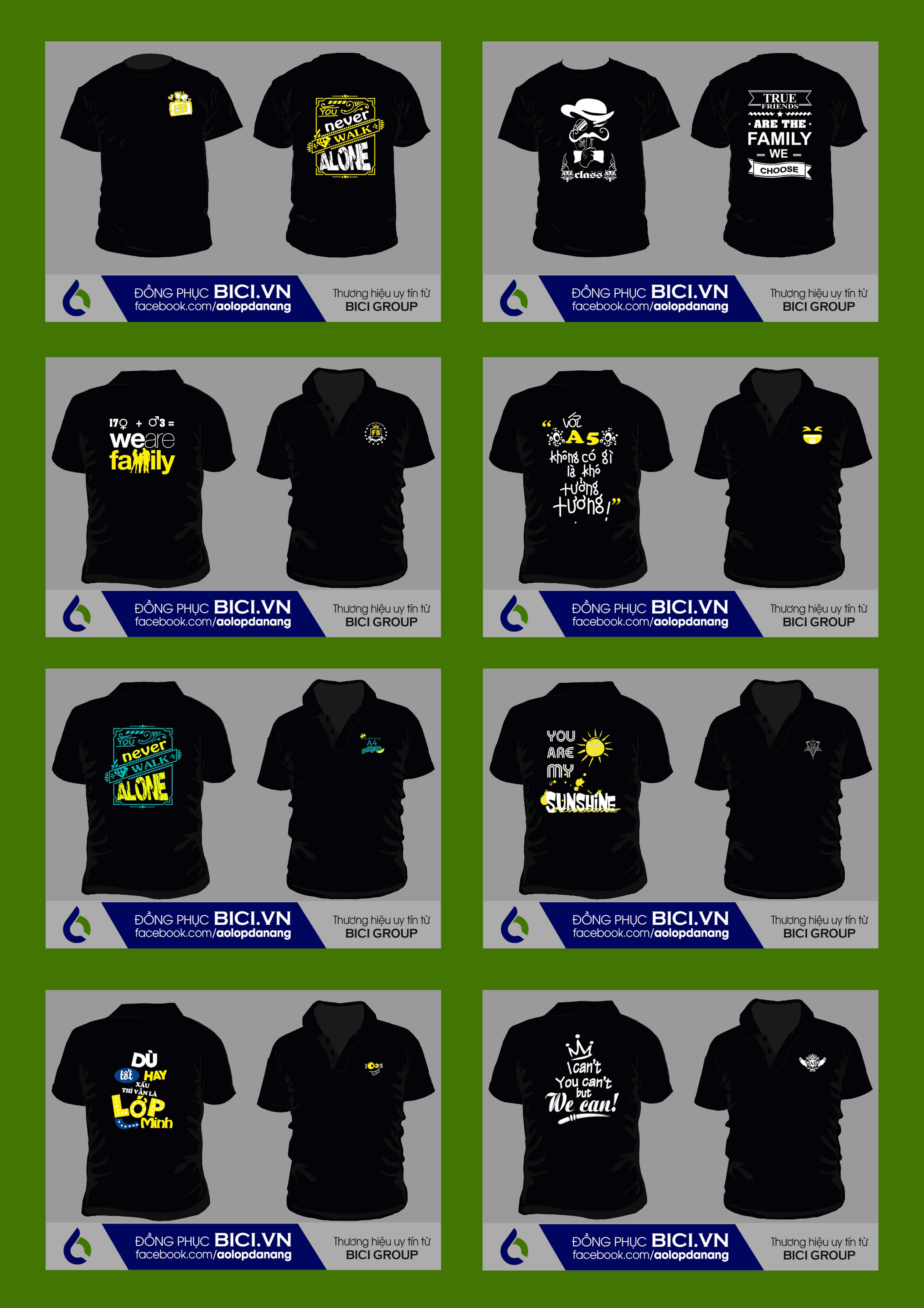 mẫu áo lớp màu đen mẫu áo lớp màu đen