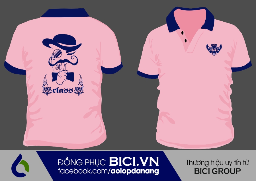 áo lớp màu hồng cổ bẻ áo lớp màu hồng cổ bẻ