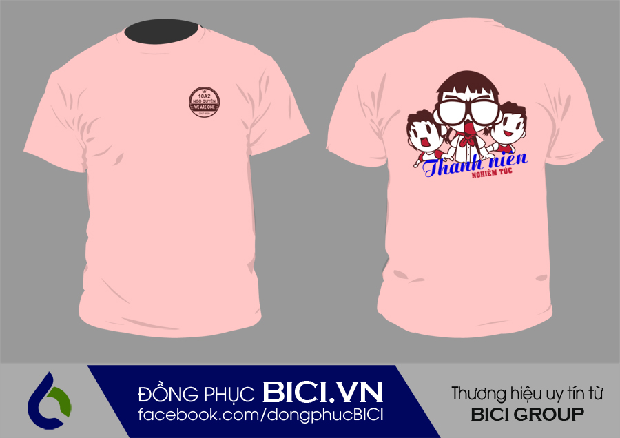 áo lớp màu hồng cổ tròn áo lớp màu hồng cổ tròn