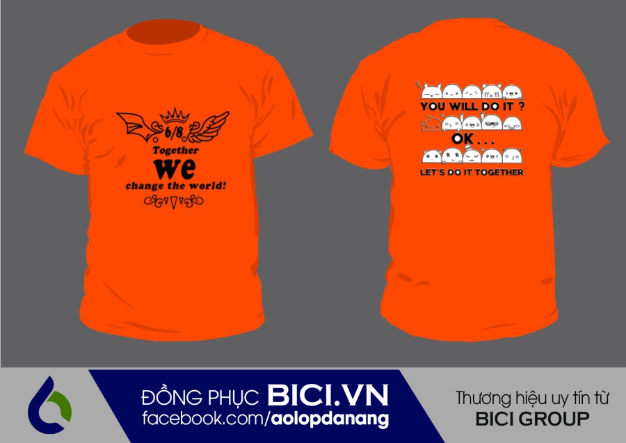 áo lớp màu cam cổ tròn áo lớp màu cam cổ tròn