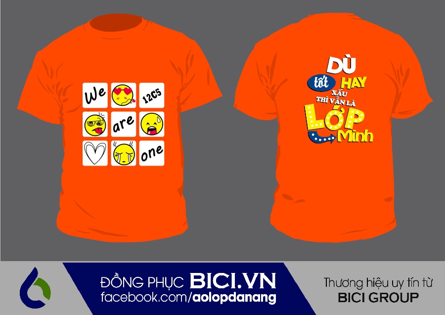 áo lớp màu cam cổ tròn áo lớp màu cam cổ tròn