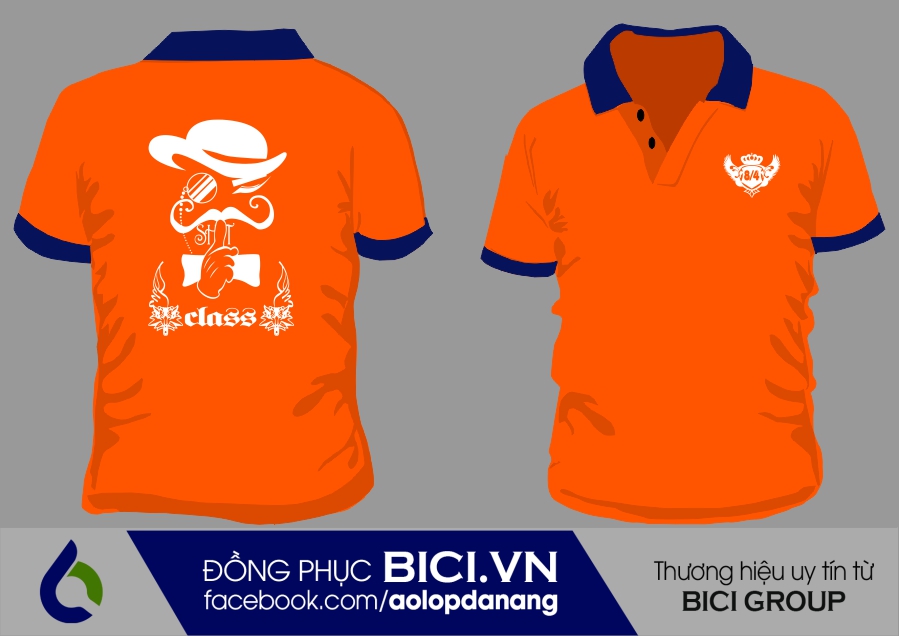 áo lớp màu cam tươi có cổ áo lớp màu cam tươi có cổ