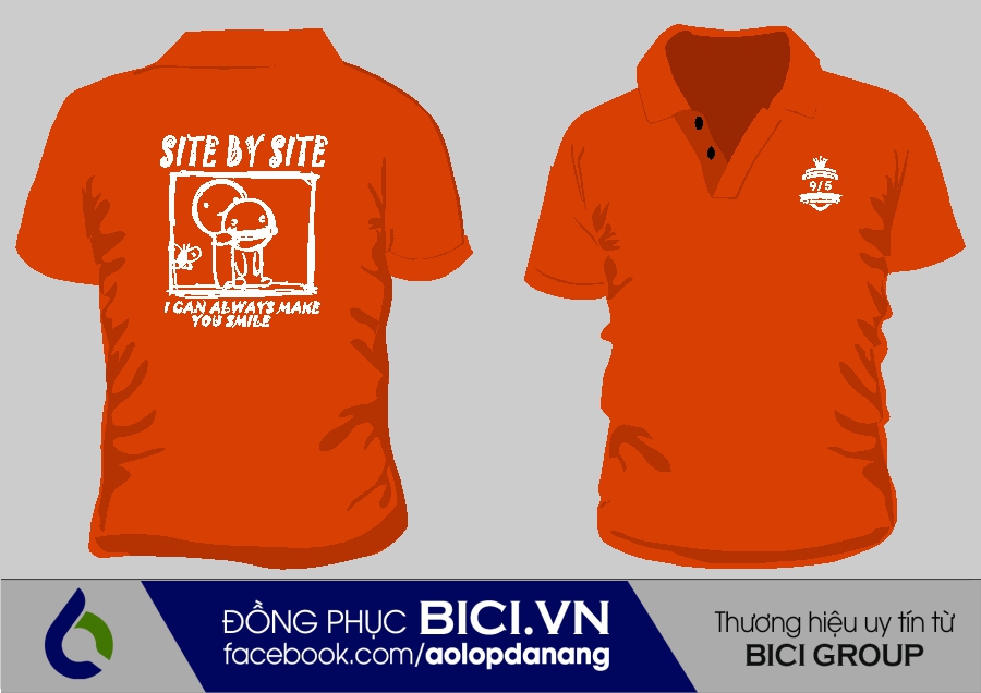 áo lớp màu cam có cổ áo lớp màu cam có cổ