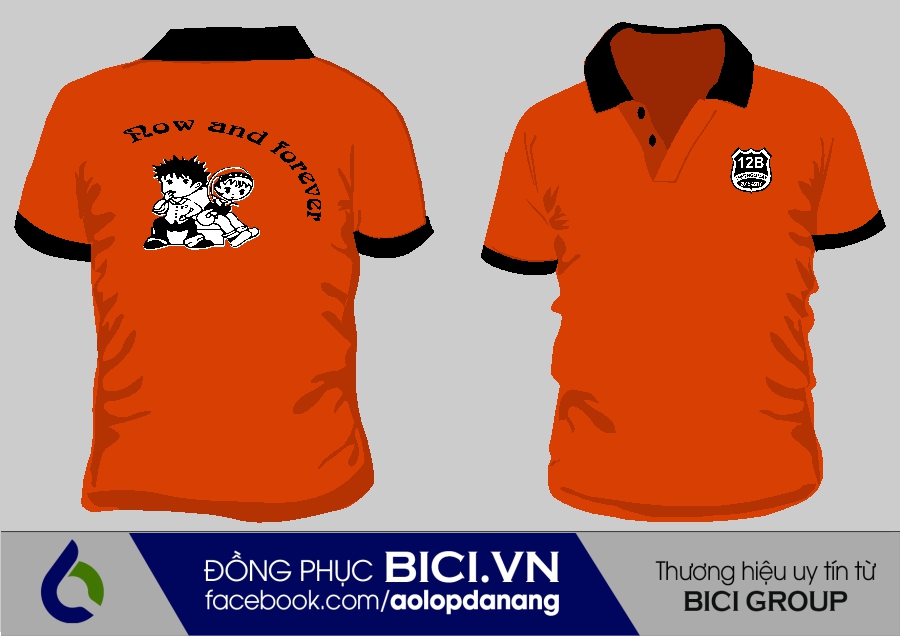 áo lớp màu cam có cổ áo lớp màu cam có cổ