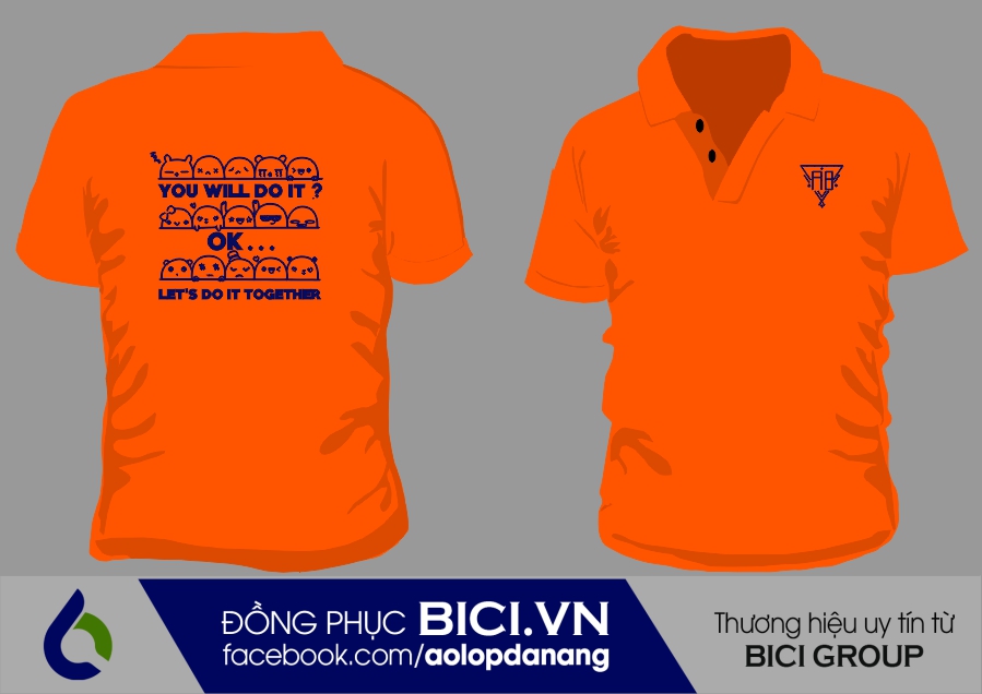 áo lớp màu cam tươi có cổ áo lớp màu cam tươi có cổ