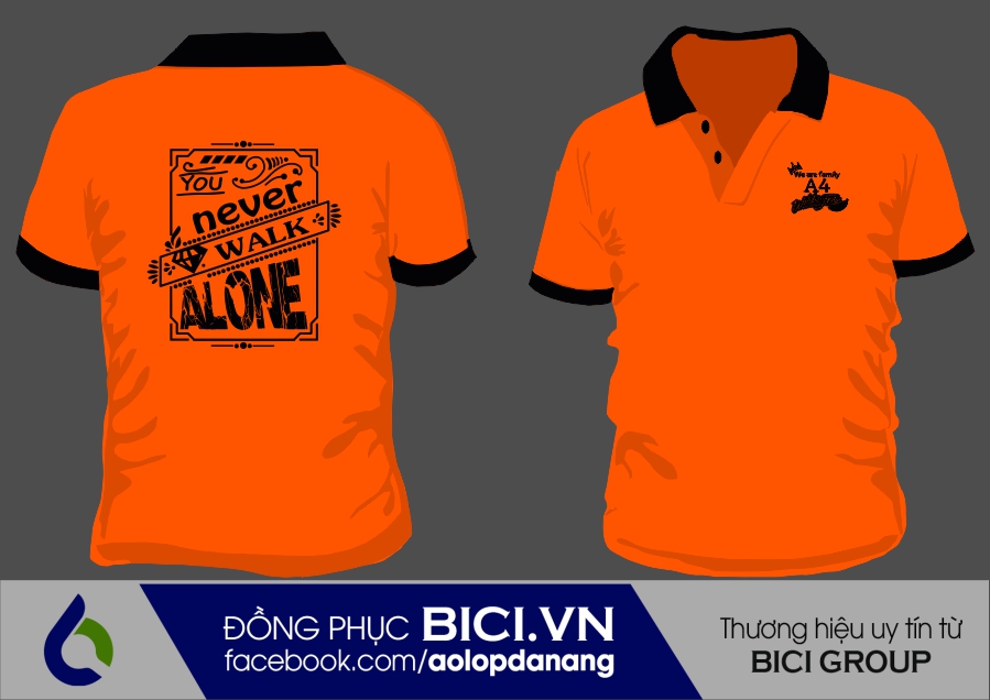 áo lớp màu cam tươi có cổ áo lớp màu cam tươi có cổ