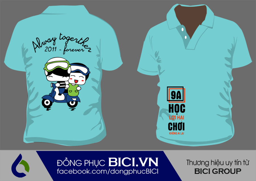 áo lớp màu xanh thiên thanh cổ bẻ áo lớp màu xanh thiên thanh cổ bẻ