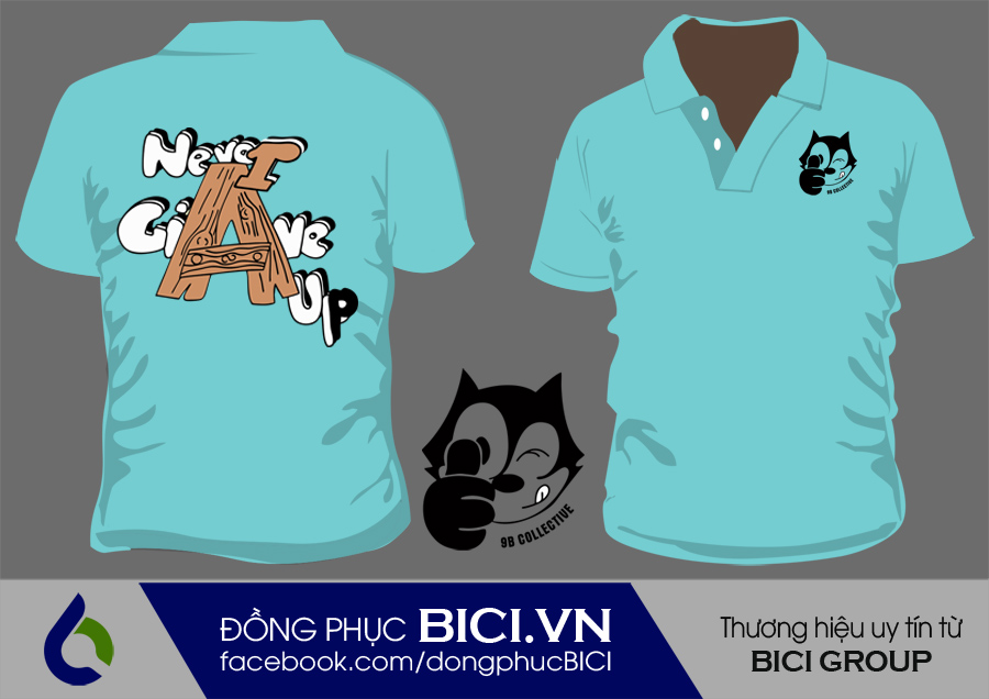 áo lớp màu xanh thiên thanh cổ bẻ áo lớp màu xanh thiên thanh cổ bẻ