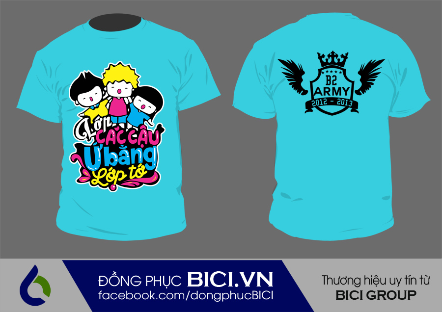 áo lớp màu xanh thiên thanh cổ tròn áo lớp màu xanh thiên thanh cổ tròn