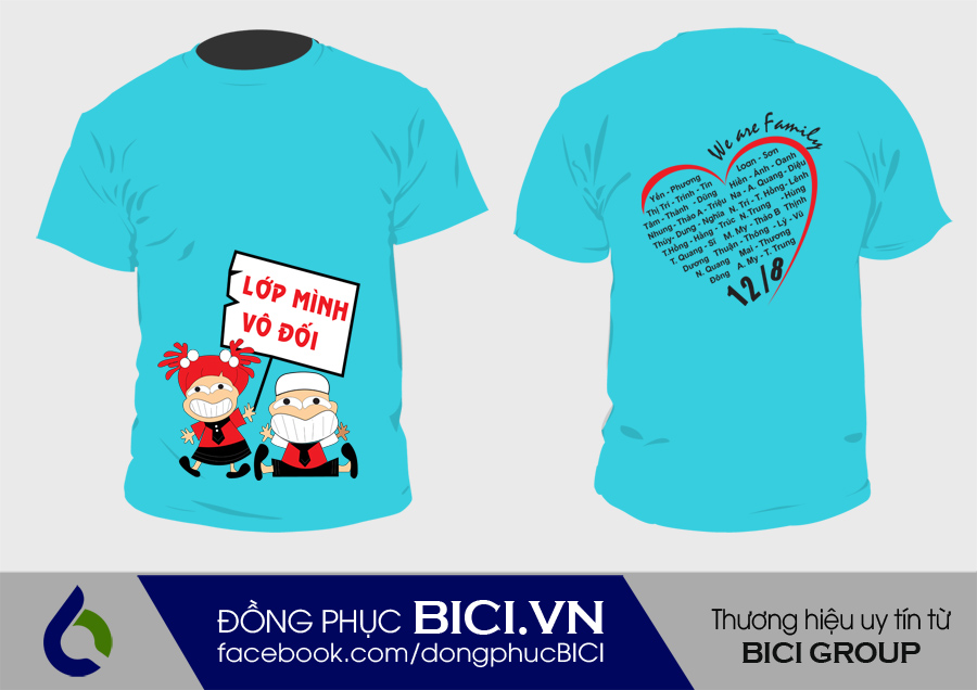 áo lớp màu xanh thiên thanh cổ tròn áo lớp màu xanh thiên thanh cổ tròn