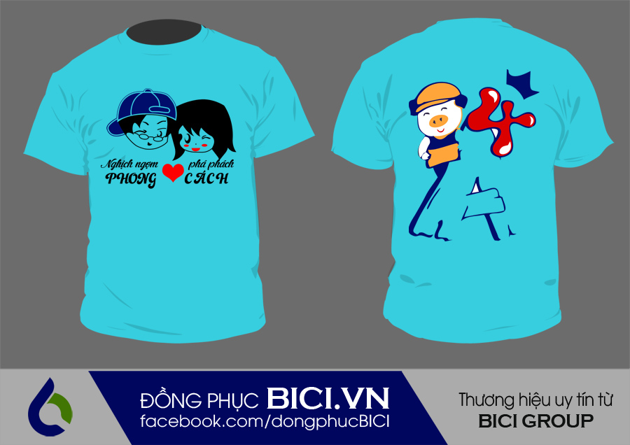 áo lớp màu xanh thiên thanh cổ tròn áo lớp màu xanh thiên thanh cổ tròn