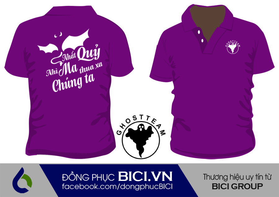 áo lớp màu tím cổ bẻ