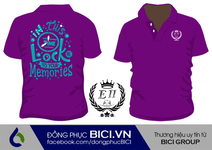 áo lớp màu tím cổ bẻ