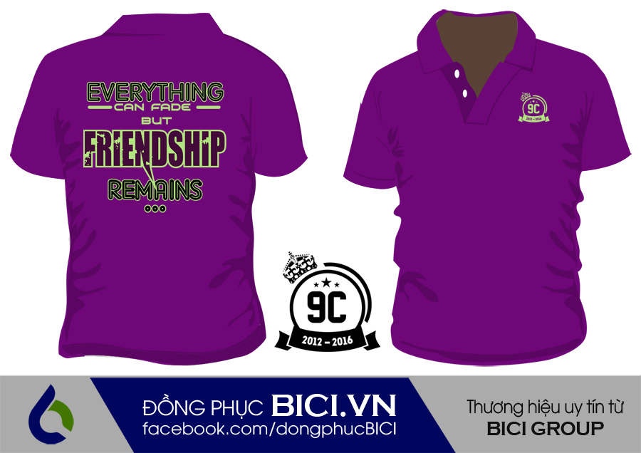 áo lớp màu tím cổ bẻ