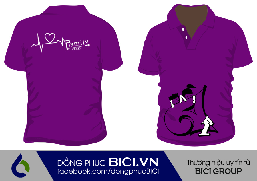 áo lớp màu tím cổ bẻ