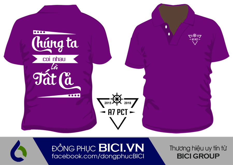 áo lớp màu tím cổ bẻ