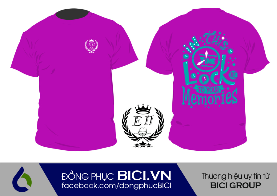 áo lớp màu tím cổ tròn 