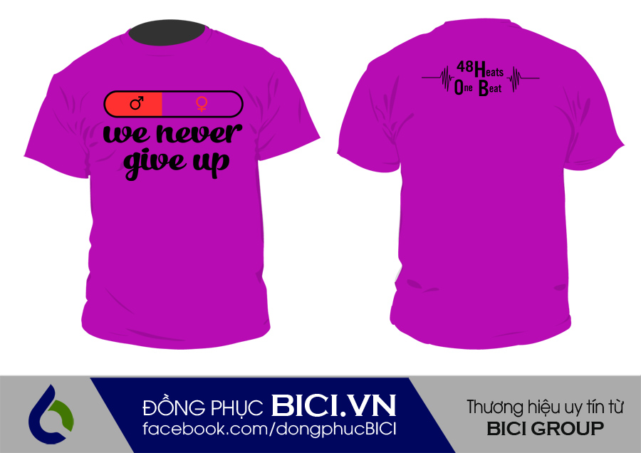 áo lớp màu tím cổ tròn 