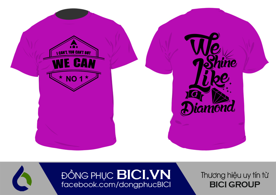 áo lớp màu tím cổ tròn 