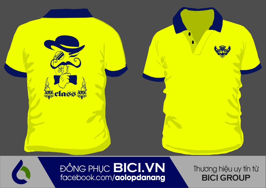 áo lớp màu vàng cổ bẻ áo lớp màu vàng cổ bẻ