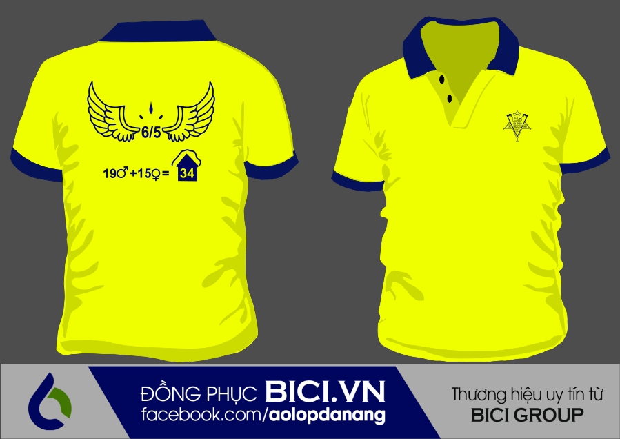 áo lớp màu vàng cổ bẻ áo lớp màu vàng cổ bẻ