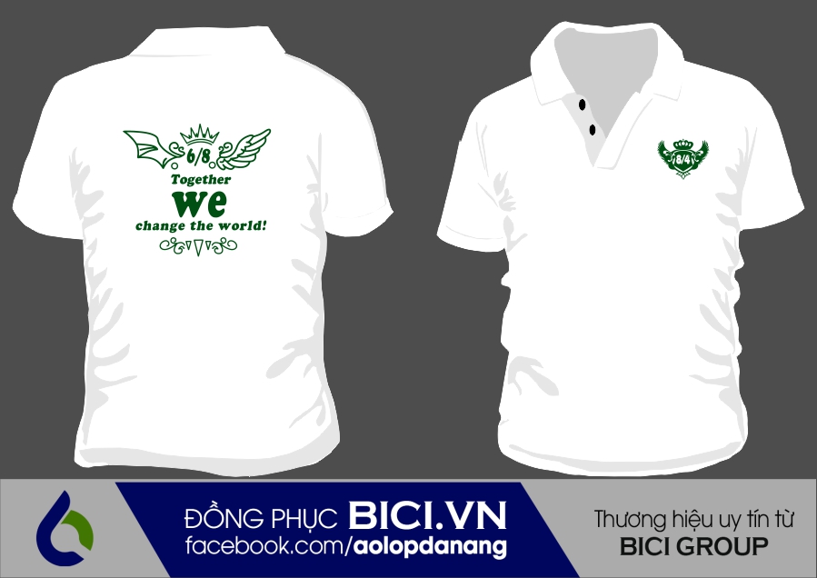 áo lớp màu trắng 