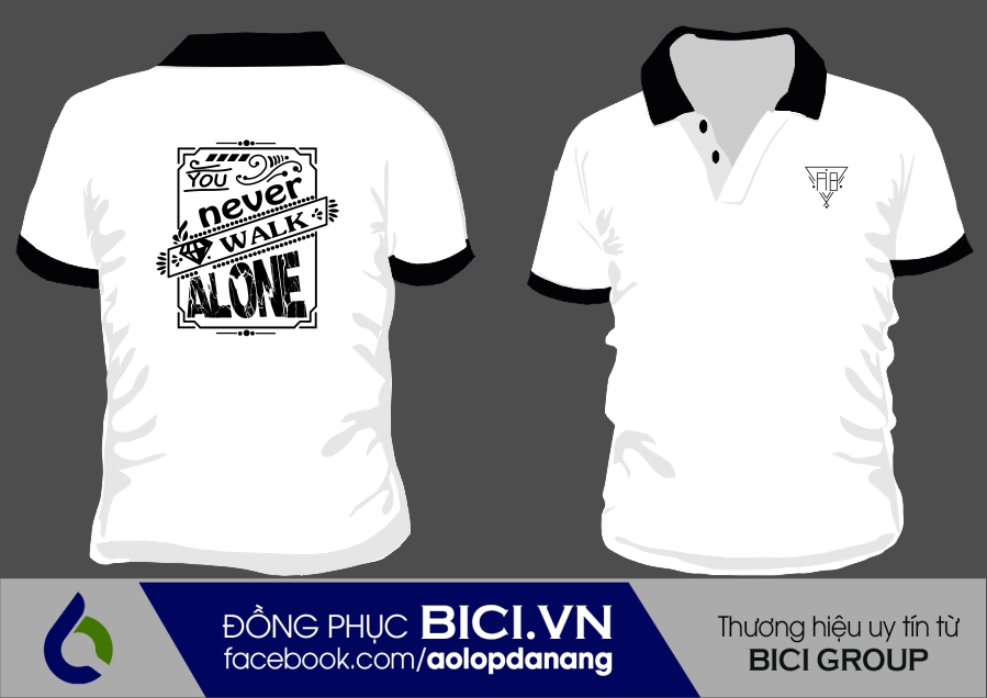 áo lớp màu trắng có cổ