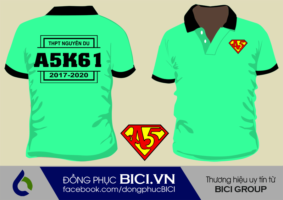 áo lớp màu xanh ngọc có cổ áo lớp màu xanh ngọc có cổ