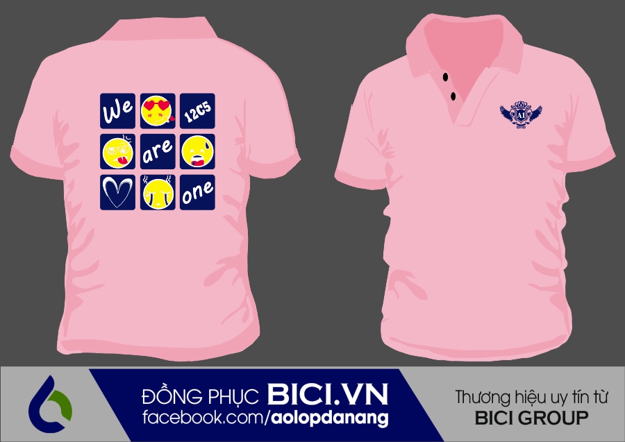 mẫu áo đồng phục lớp có cố