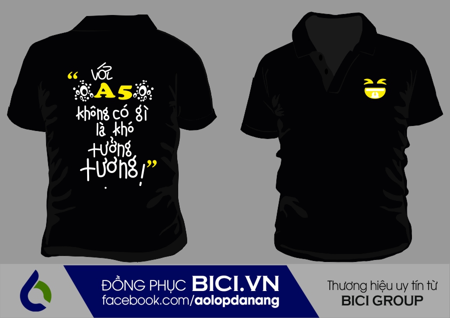 mẫu áo đồng phục lớp có cố