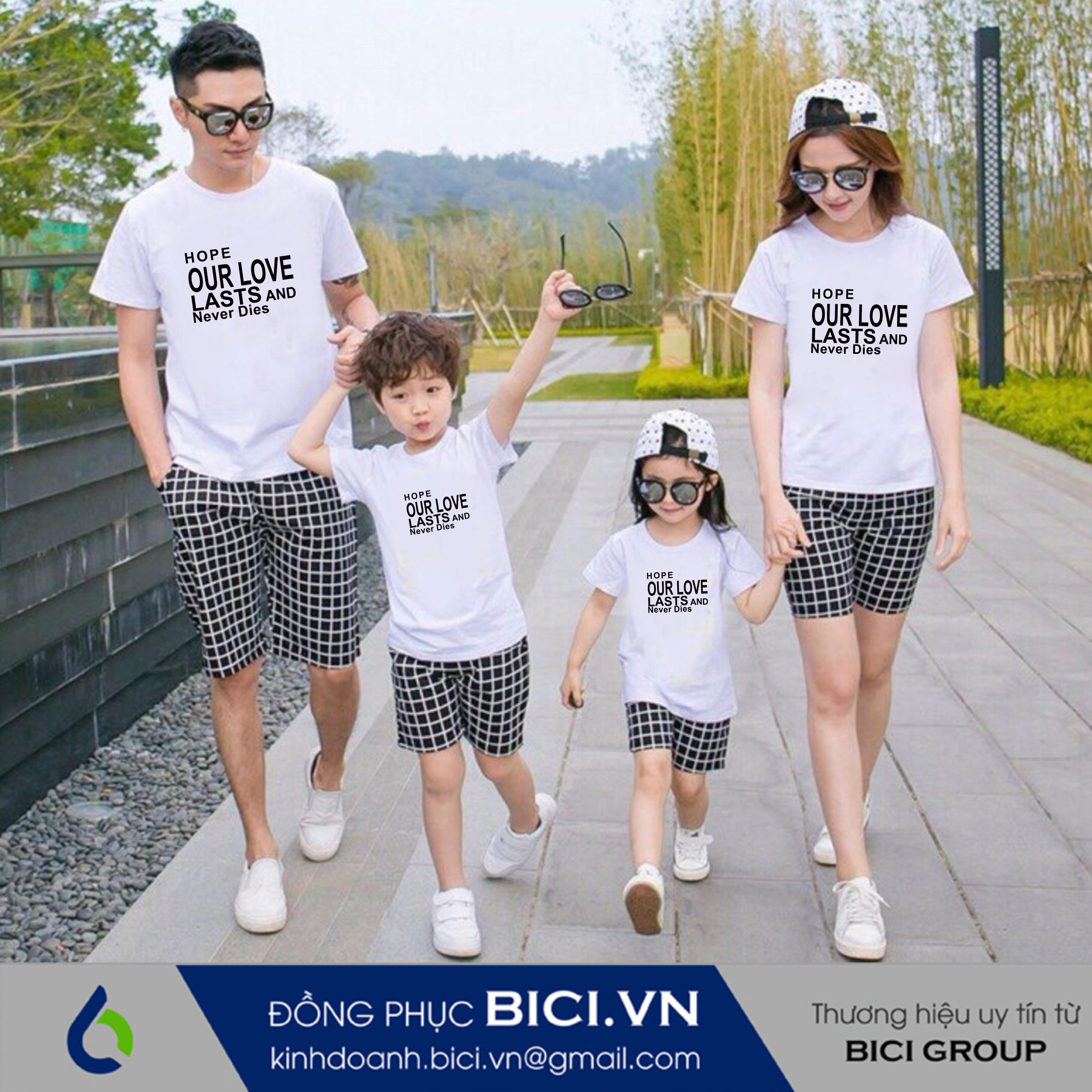 áo đồng phục gia đình 4 người áo đồng phục gia đình 4 người