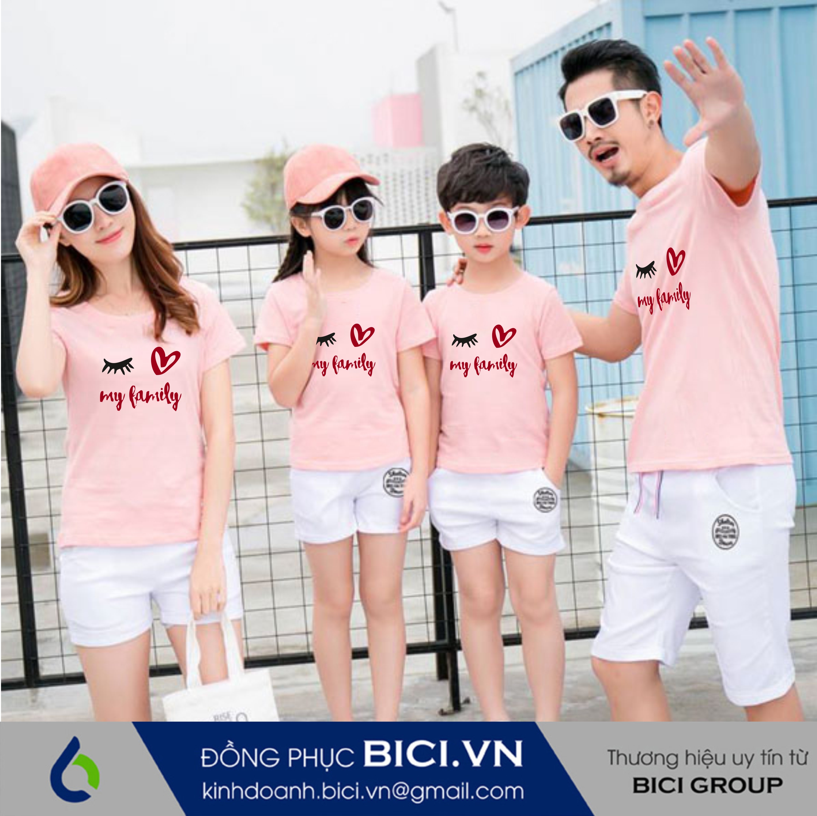 áo đồng phục gia đình 4 người áo đồng phục gia đình 4 người