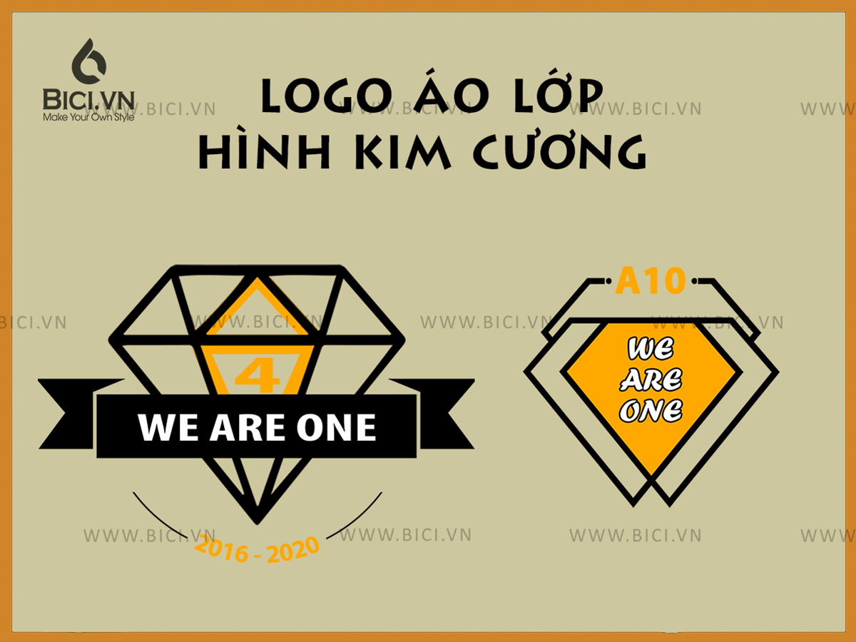 logo áo lớp hình kim cương logo áo lớp hình kim cương