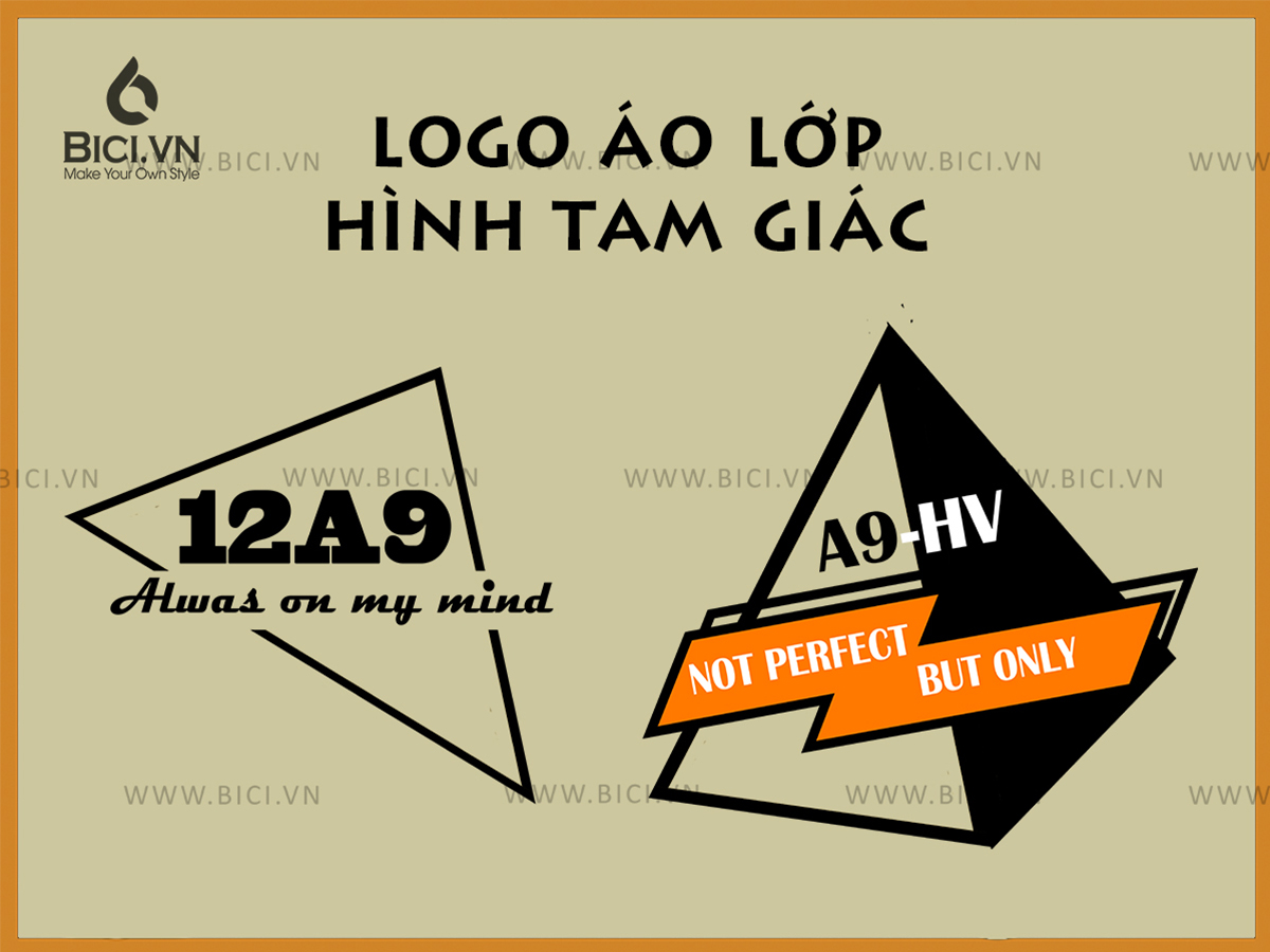 logo áo lớp hình tam giác logo áo lớp hình tam giác