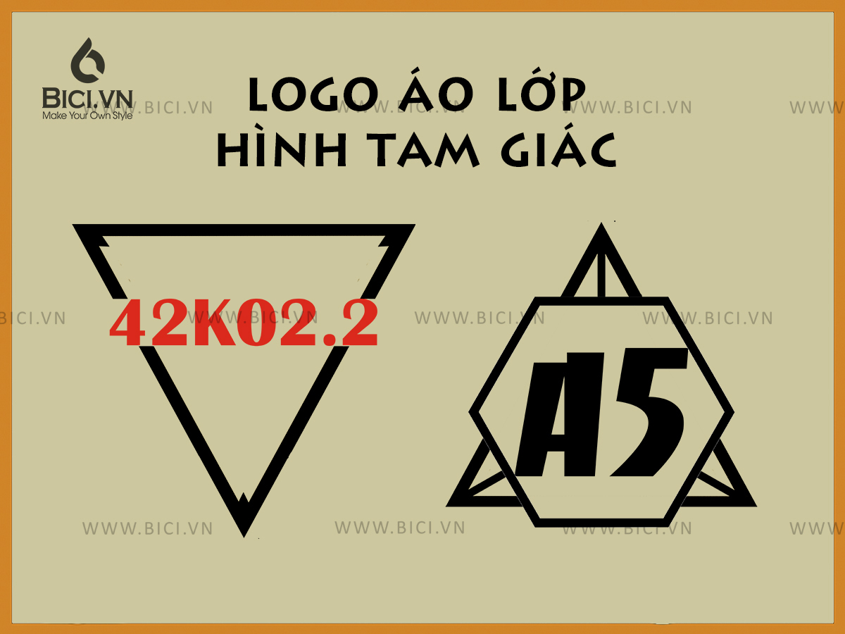 logo áo lớp hình tam giác logo áo lớp hình tam giác