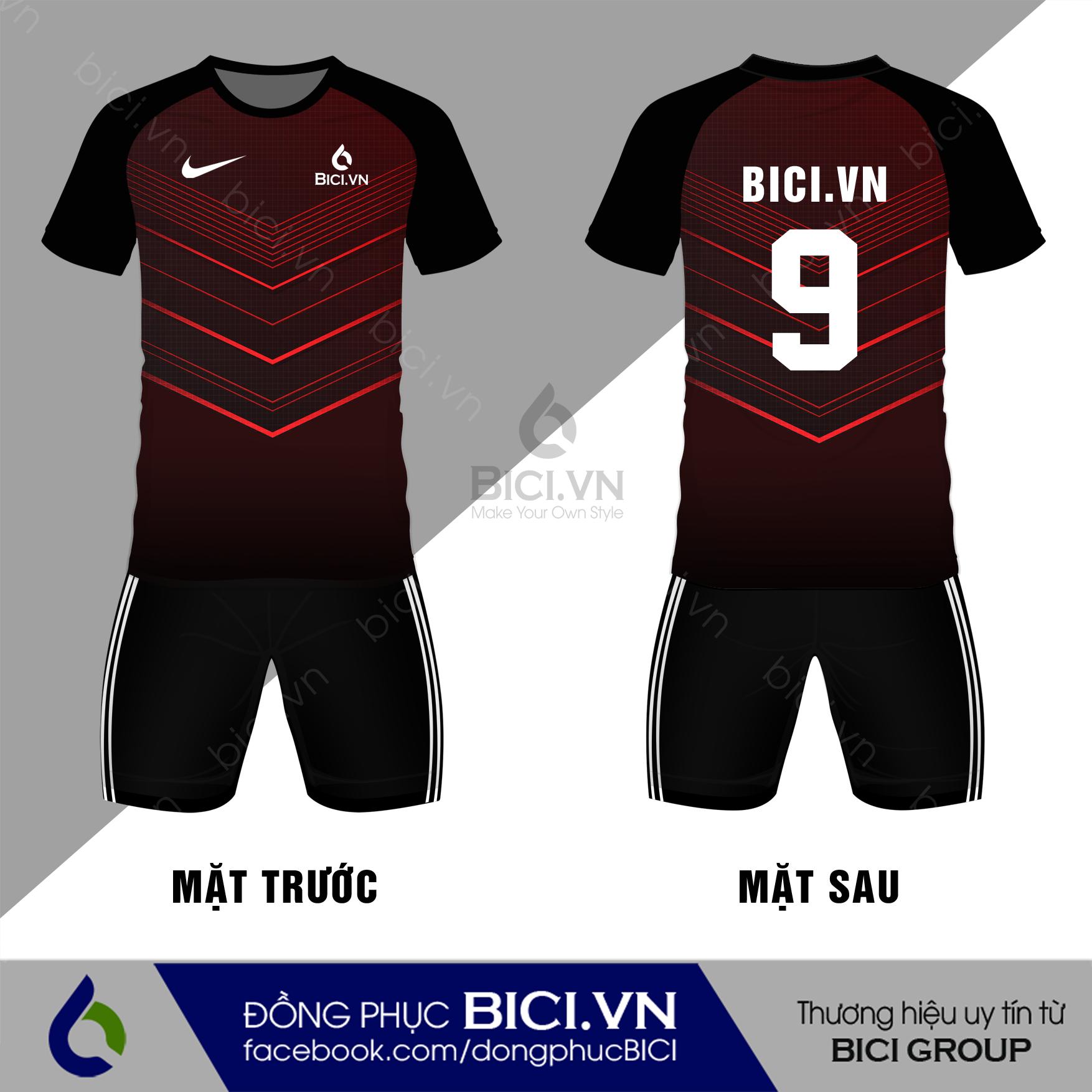 áo bóng đá màu đen đỏ áo bóng đá màu đen đỏ